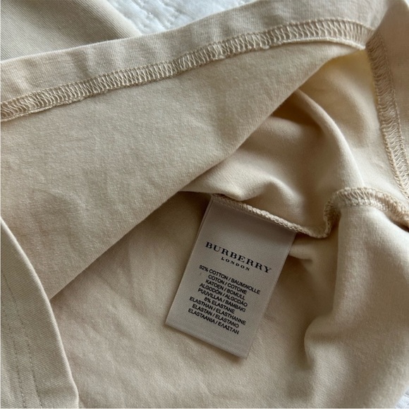 Burberry Cream Sleeveless Tie Front Tank Top - Picture 6 of 12